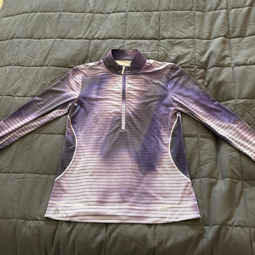 Chase 54 ladies’ half zip, long sleeved golf top. Medium.
